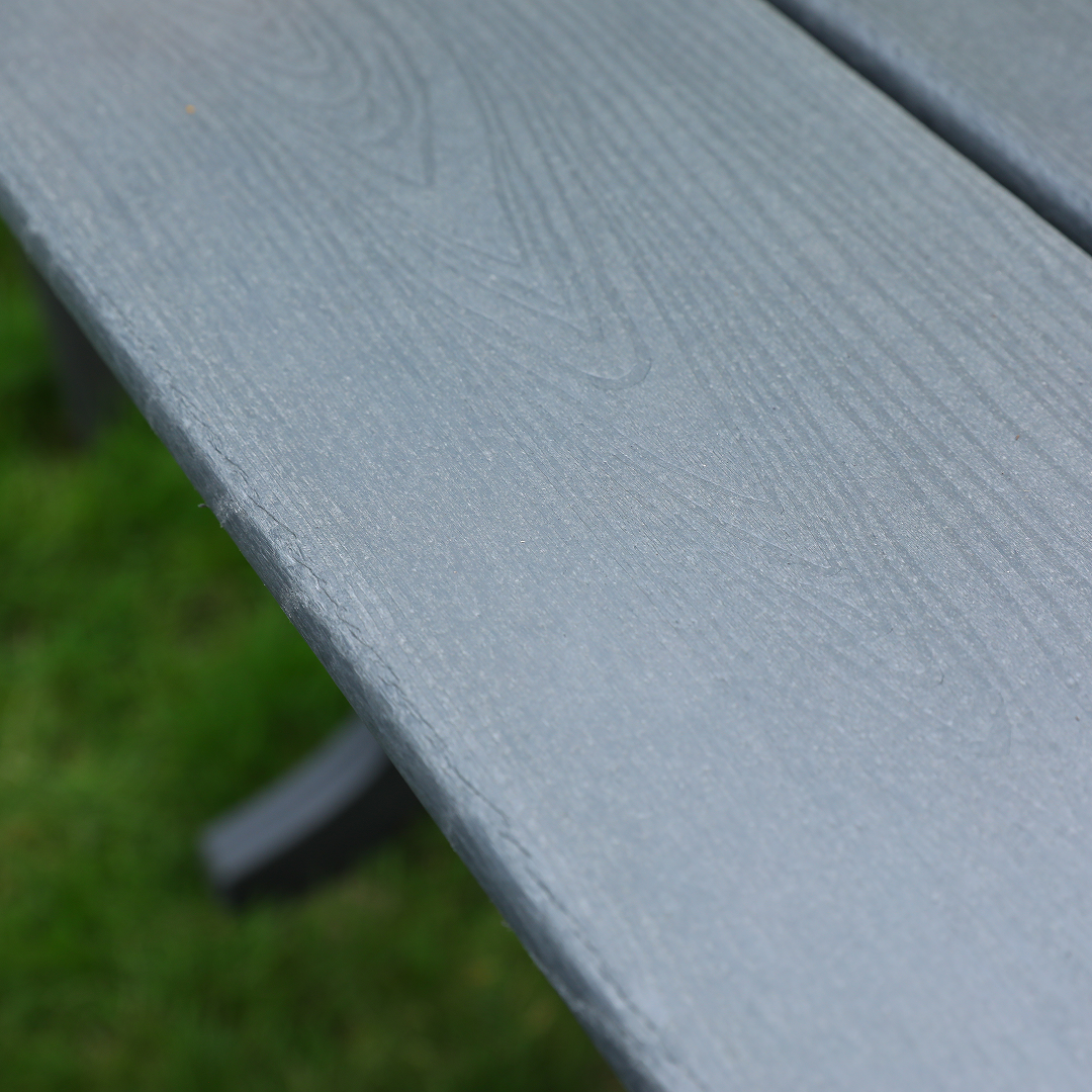 HDPE Patio Dining Family Table with Umbrella Hole by HouseOfZazla