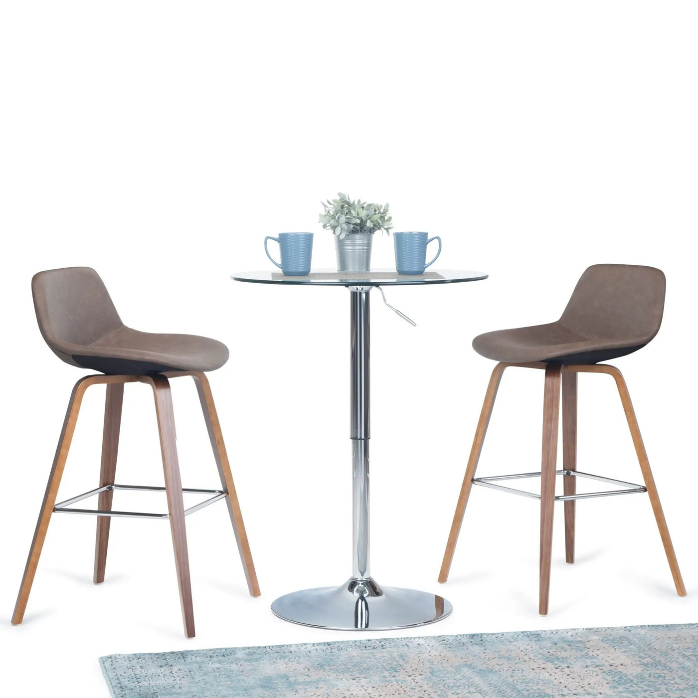 Randolph - Bentwood Multifunctional Counter / Bar Height Stool (Set of 2) by HouseOfZazla