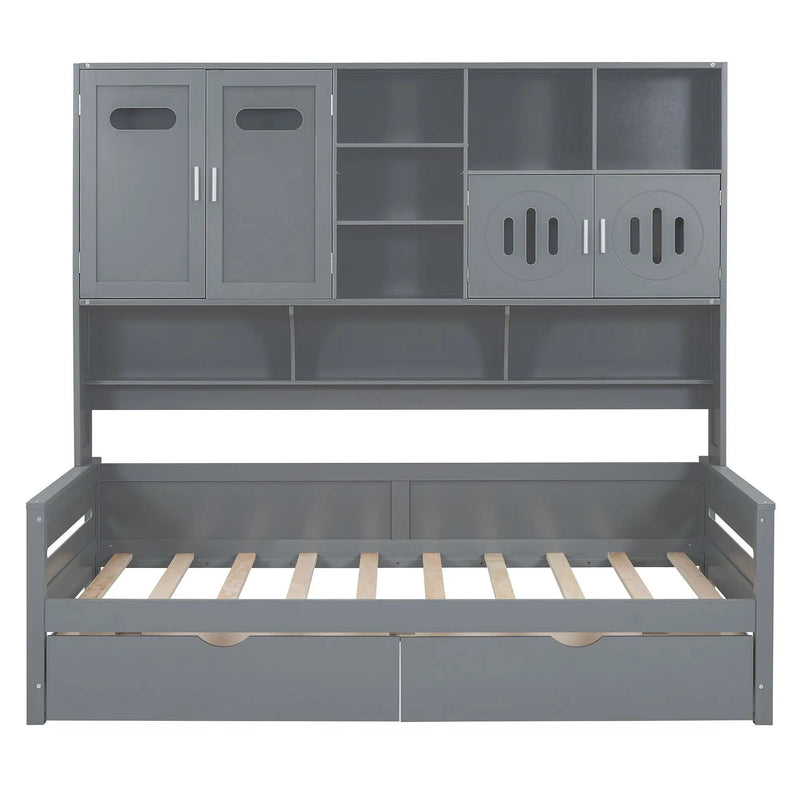 Daybed With All-In-One Cabinet And Shelf by Unique Piece Furniture