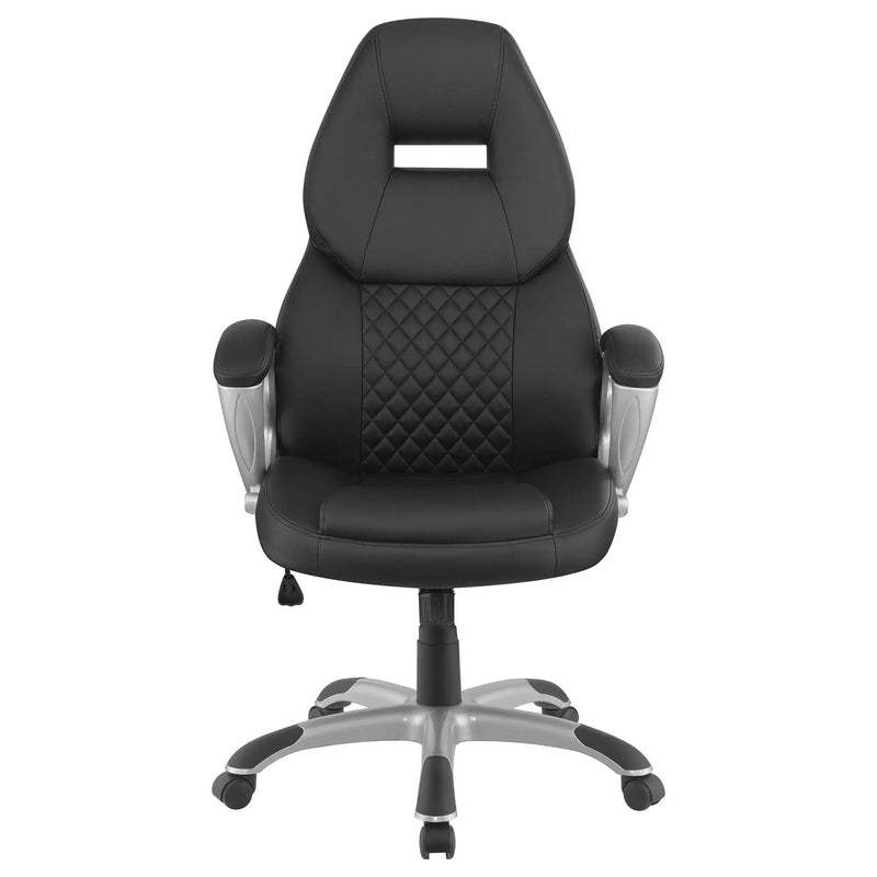 Bruce Upholstered Adjustable Home Office Desk Chair Black by Unique Piece Furniture
