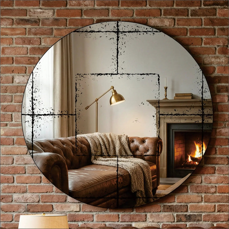 Round Wall-Mounted Mirror by HouseOfZazla