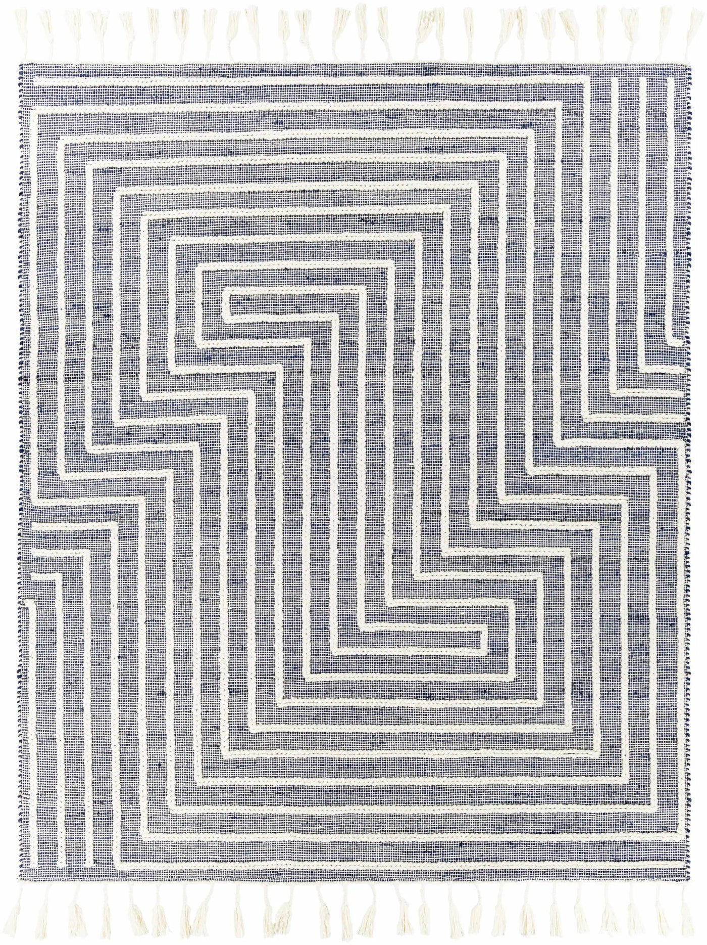 Aditya Tasseled Jute&Wool Carpet - Clearance by Boutique Rugs