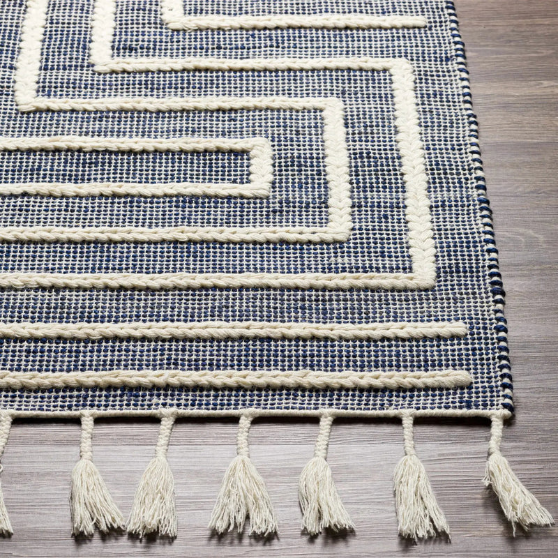 Aditya Tasseled Jute&Wool Carpet - Clearance by Boutique Rugs