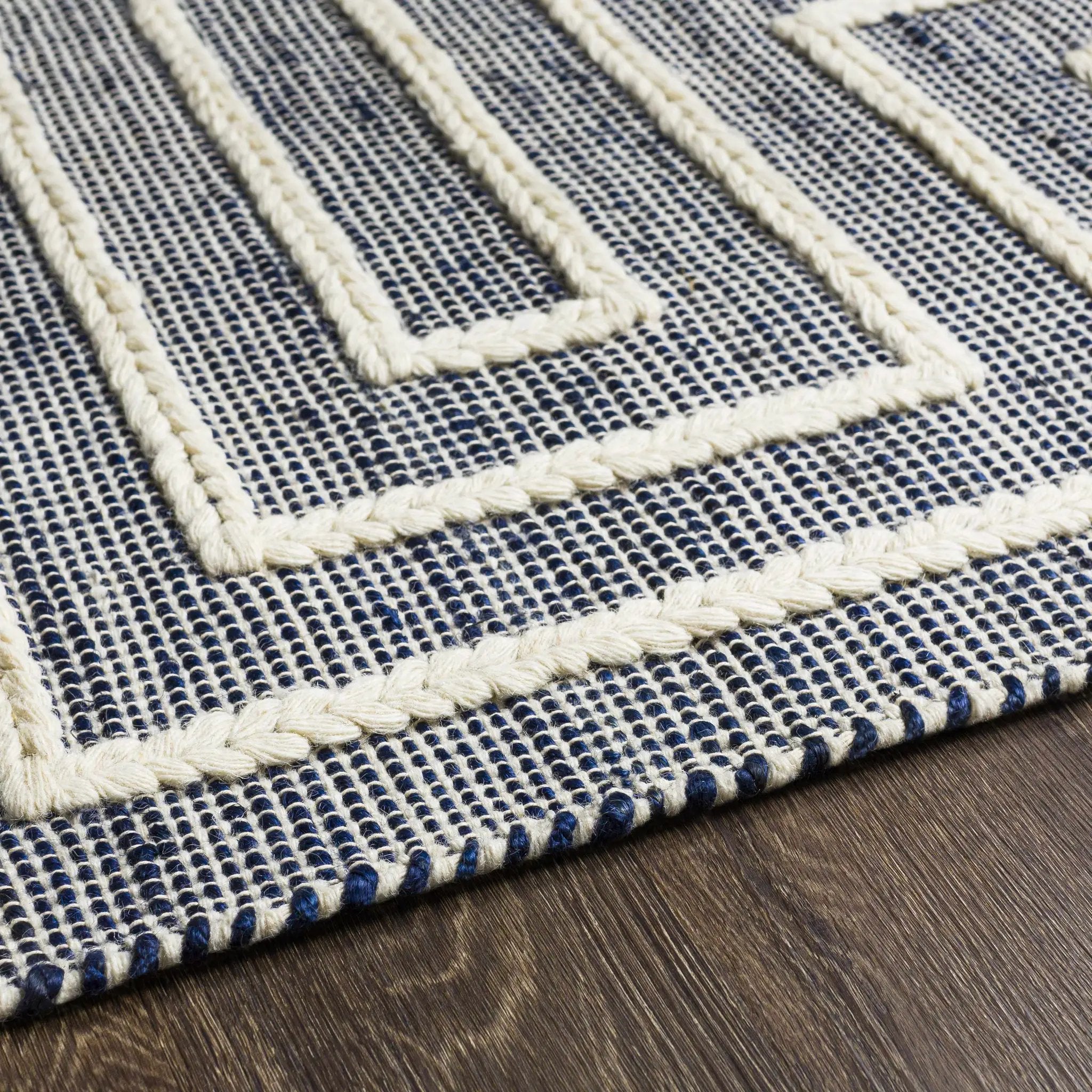Aditya Tasseled Jute&Wool Carpet - Clearance by Boutique Rugs