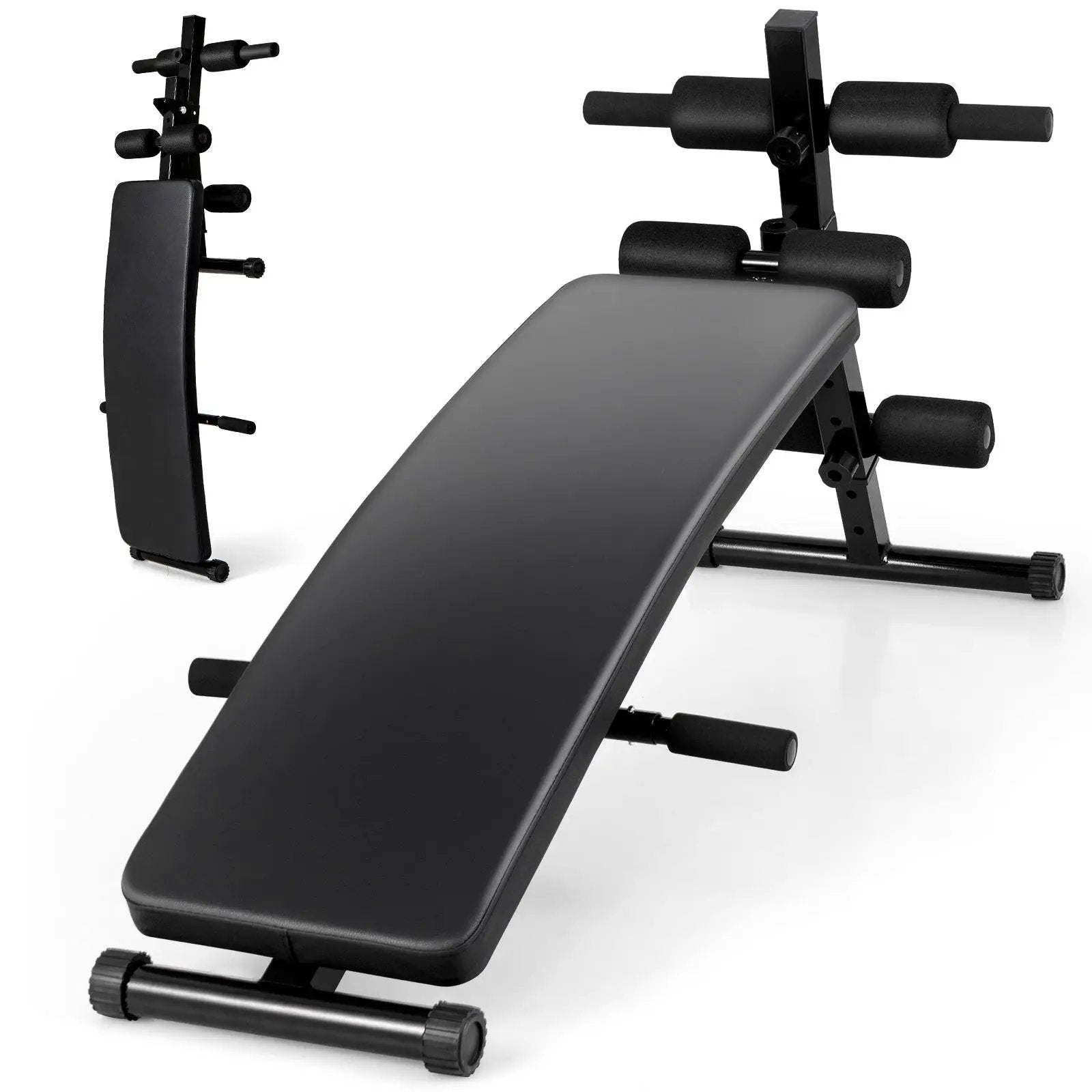 Adjustable Decline Sit Up Bench for Exercise for Home Gym by DirectDeals