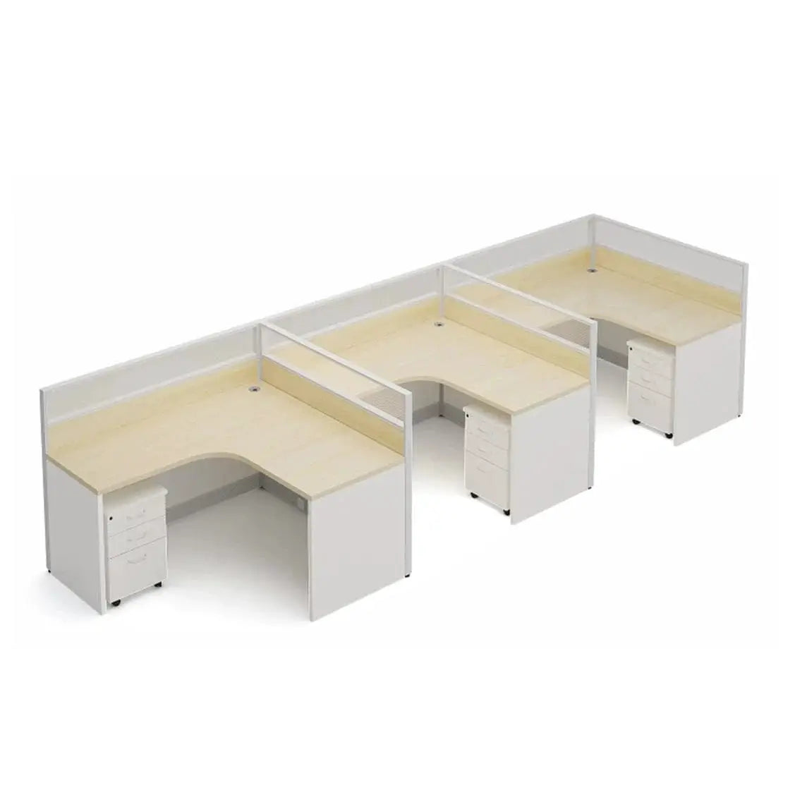 Solven · L-Shaped Cubicle Workstation by Arc Grove