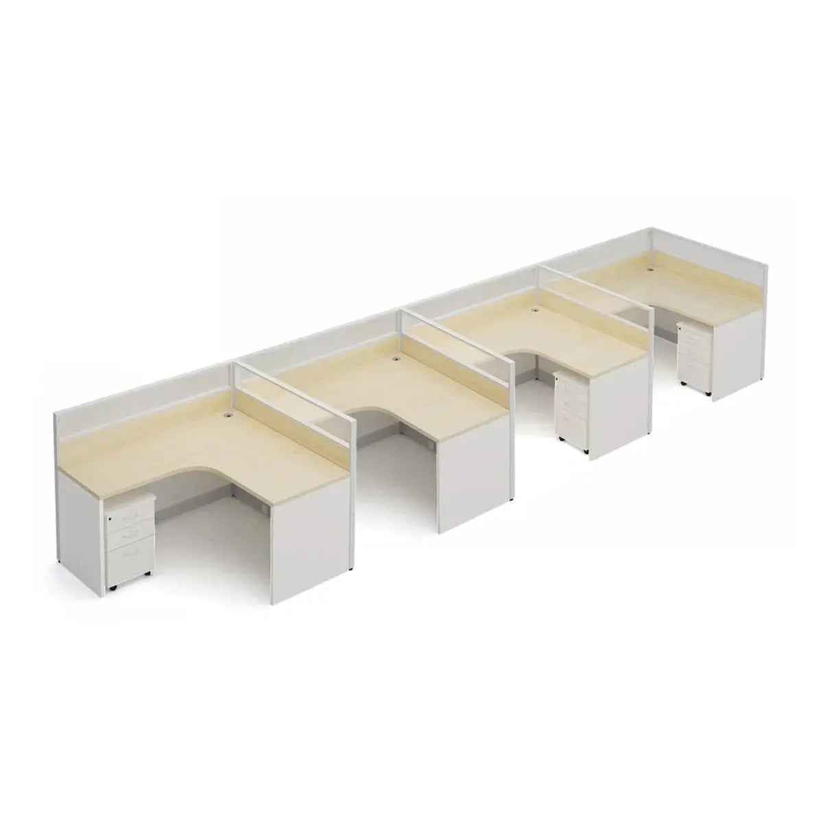 Solven · L-Shaped Cubicle Workstation by Arc Grove