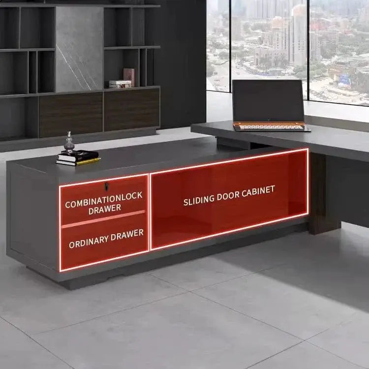 Carwin · Modern L-Shaped Executive Desk by Arc Grove