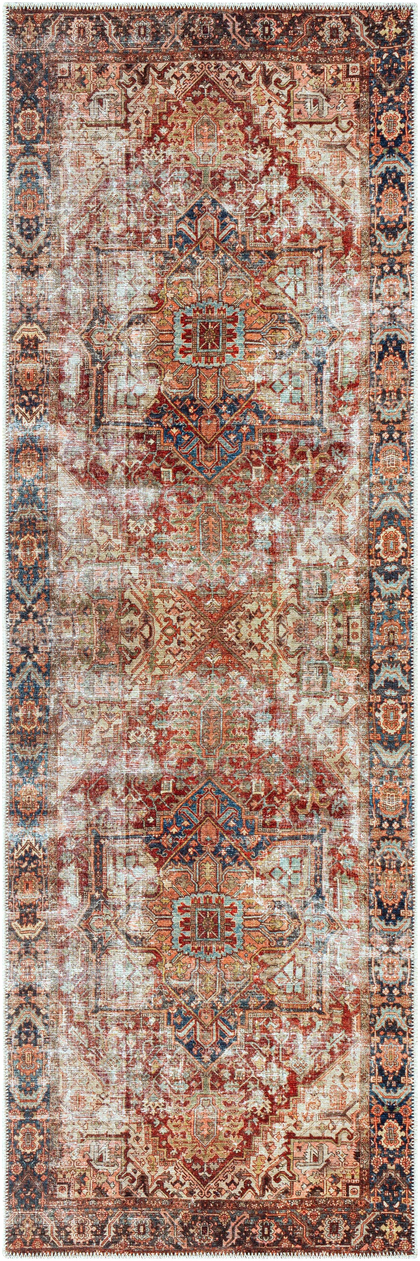Adtugan Vintage Flat Pile Washable Rug by Boutique Rugs