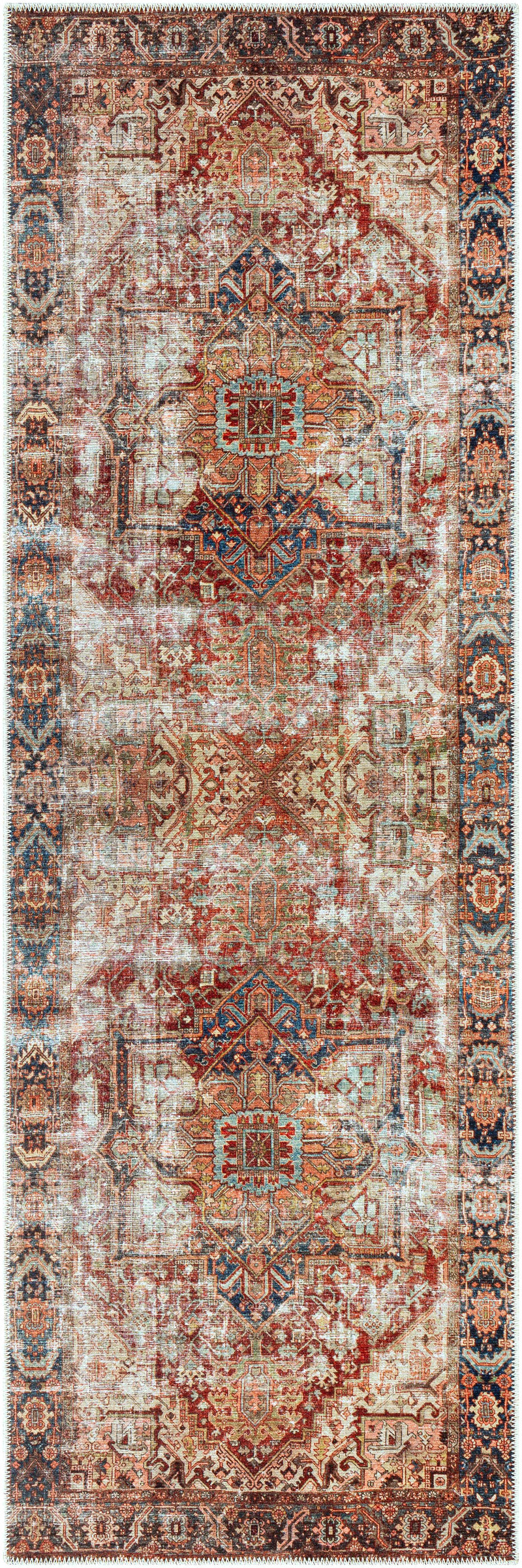 Adtugan Vintage Flat Pile Washable Rug by Boutique Rugs