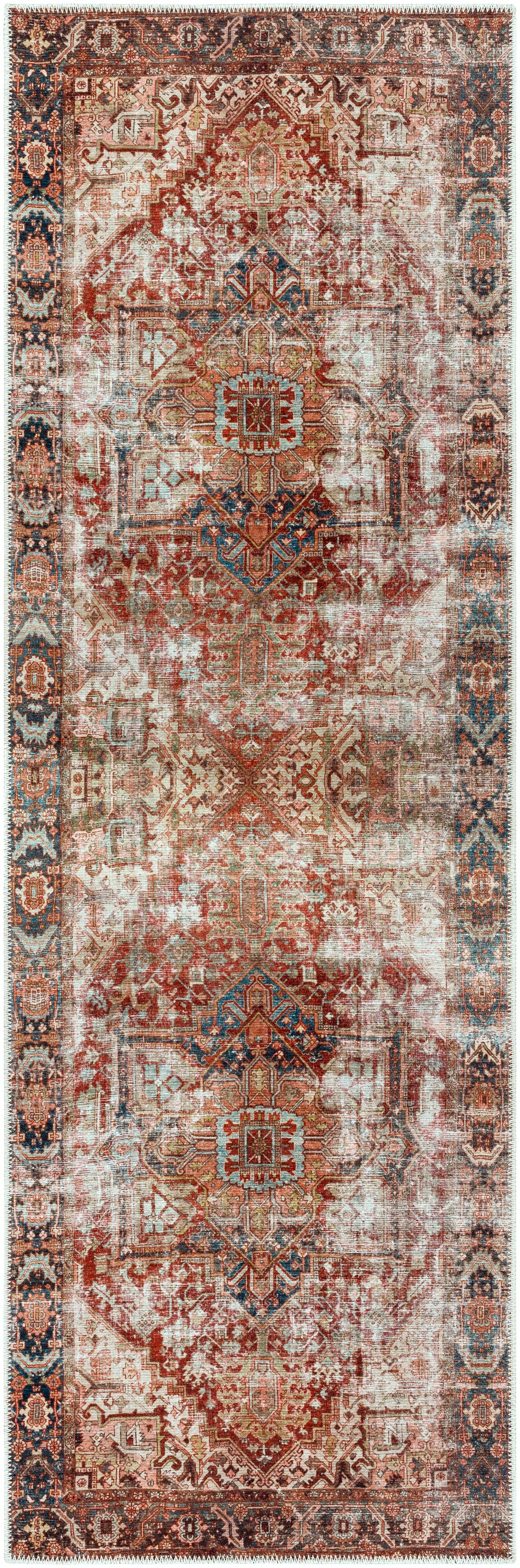 Adtugan Vintage Flat Pile Washable Rug by Boutique Rugs
