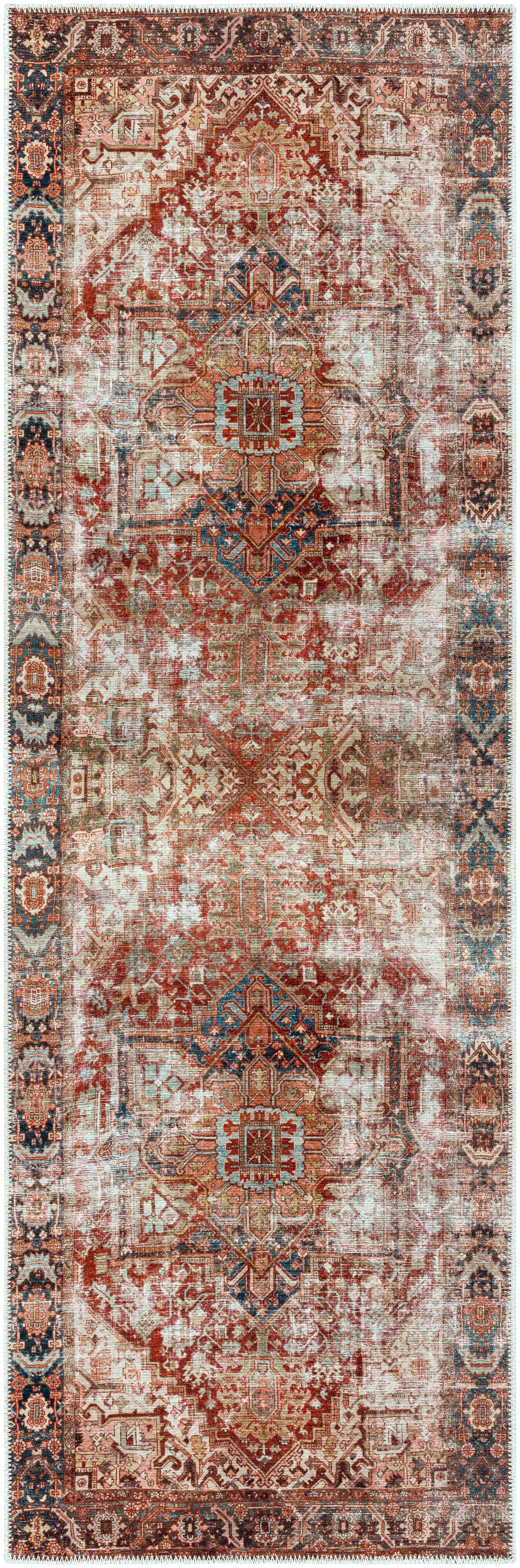 Adtugan Vintage Flat Pile Washable Rug by Boutique Rugs