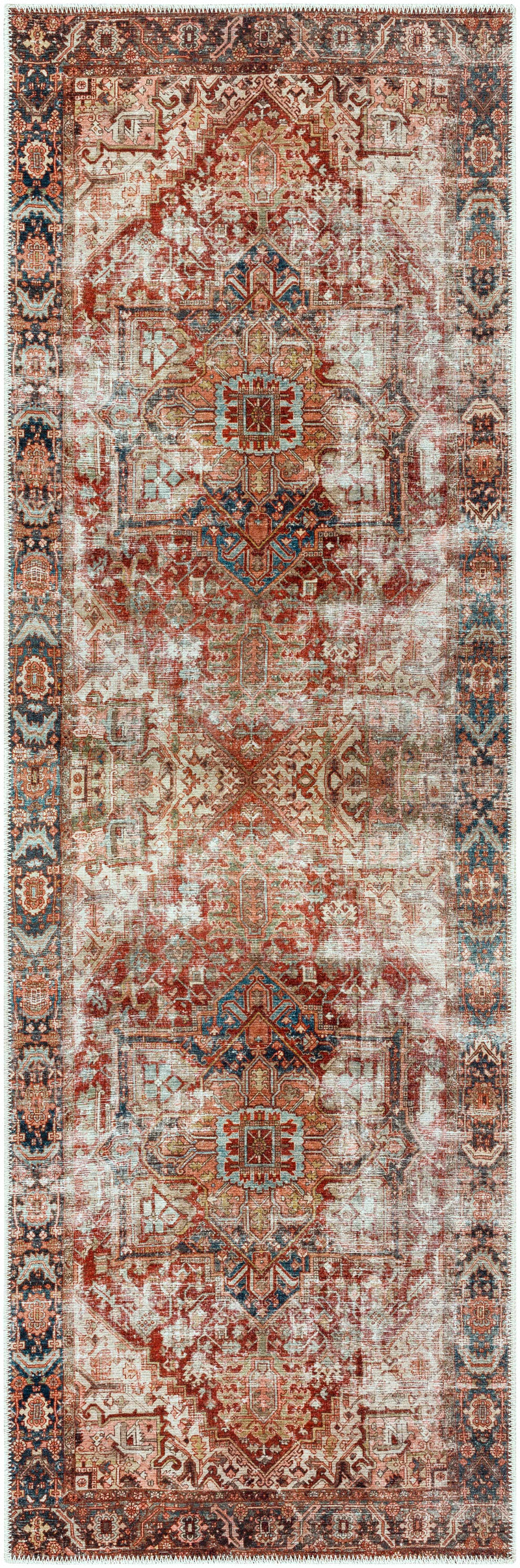 Adtugan Vintage Flat Pile Washable Rug by Boutique Rugs