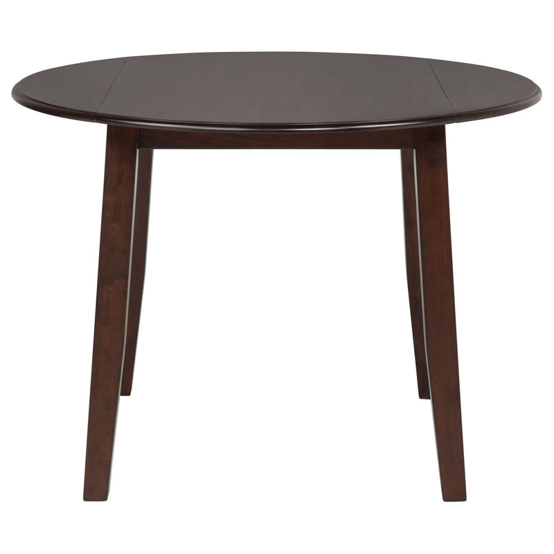 Barton 5-piece Round Wood Dining Table Set Dark Brown by Unique Piece Furniture