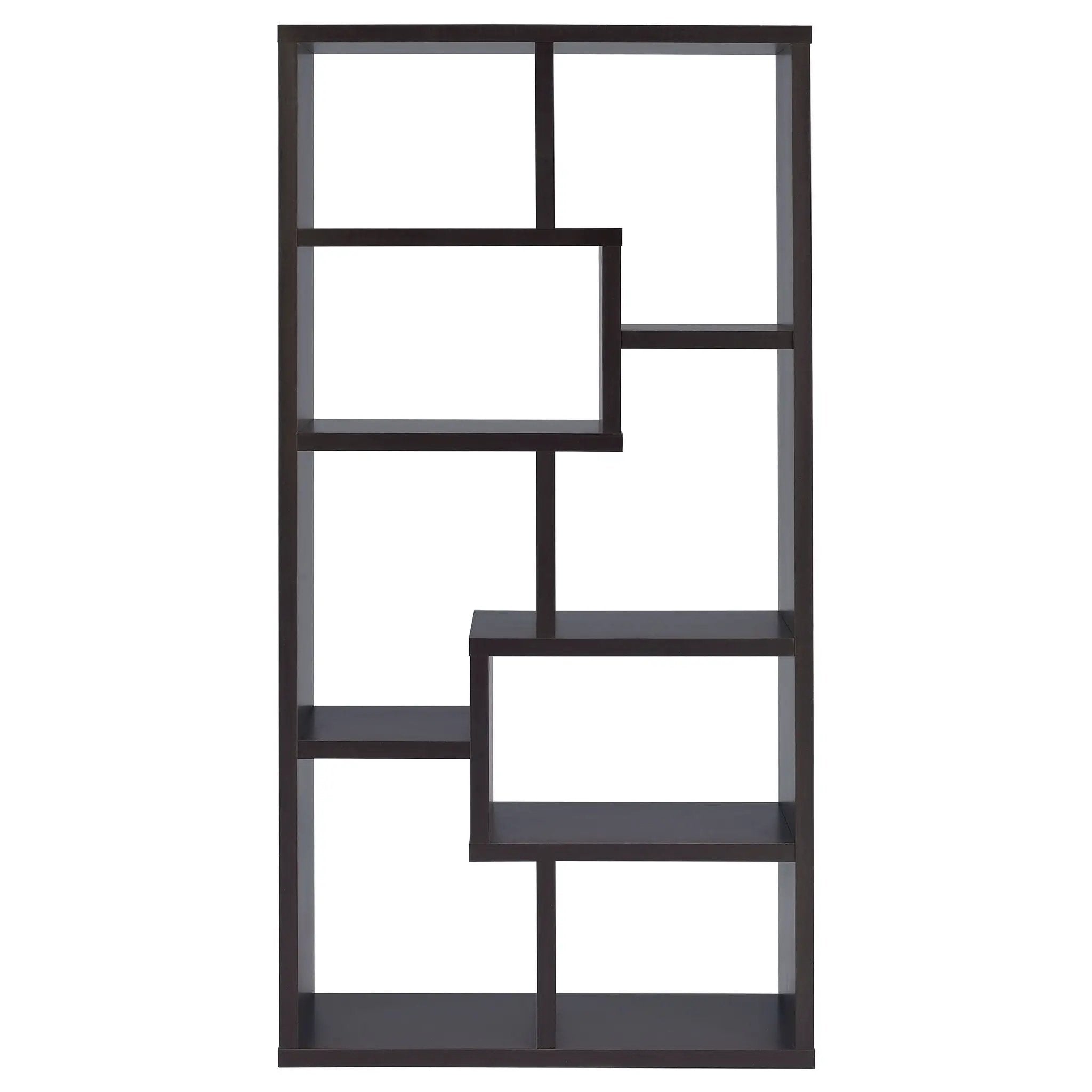 8 Shelf Geometric Bookcase