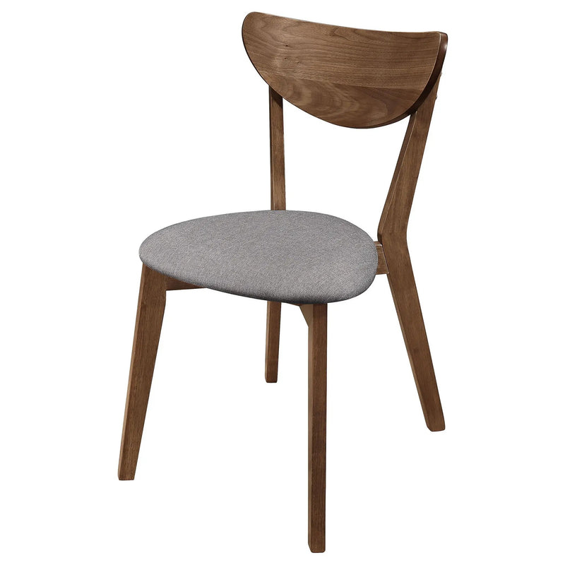 Alfredo Dining Side Chair Grey and Natural Walnut (Set of 2) by Unique Piece Furniture