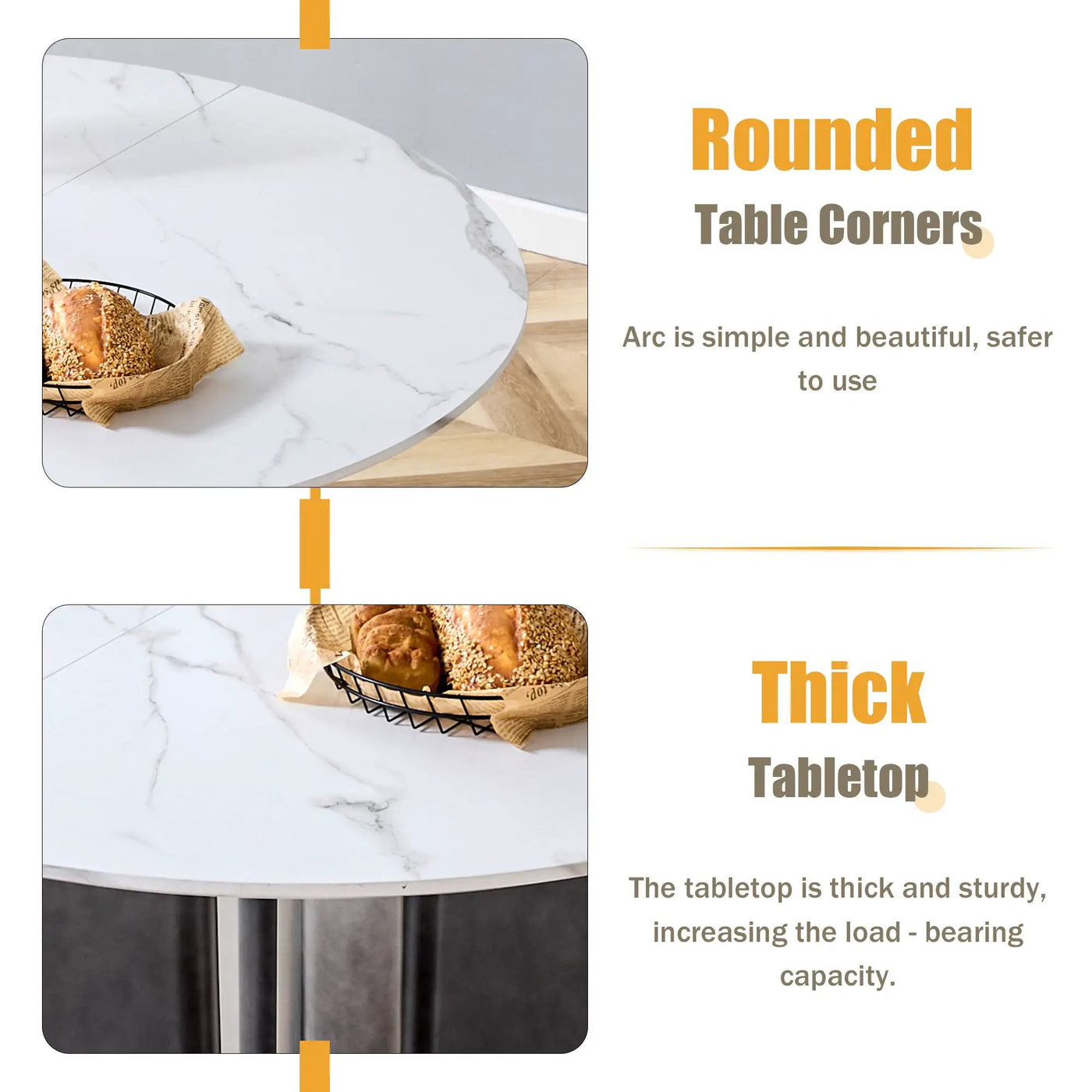 Round Dining Table With Cross Base, Modern Home Furniture by HouseOfZazla