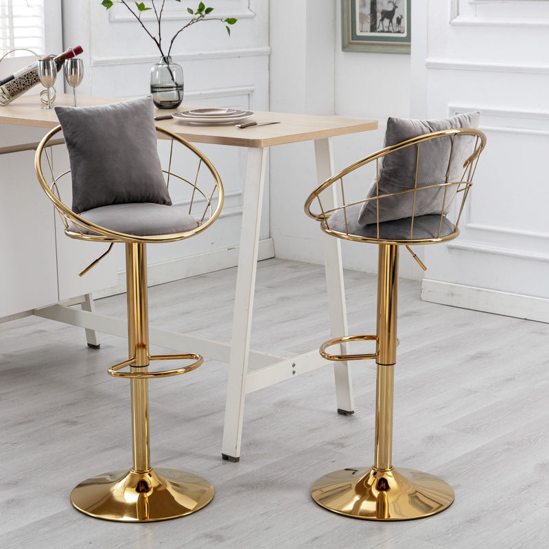 Unique Design Bar Chair, 360 Degree Rotation, Adjustable Height, Suitable For Dining Room And Bar by HouseOfZazla