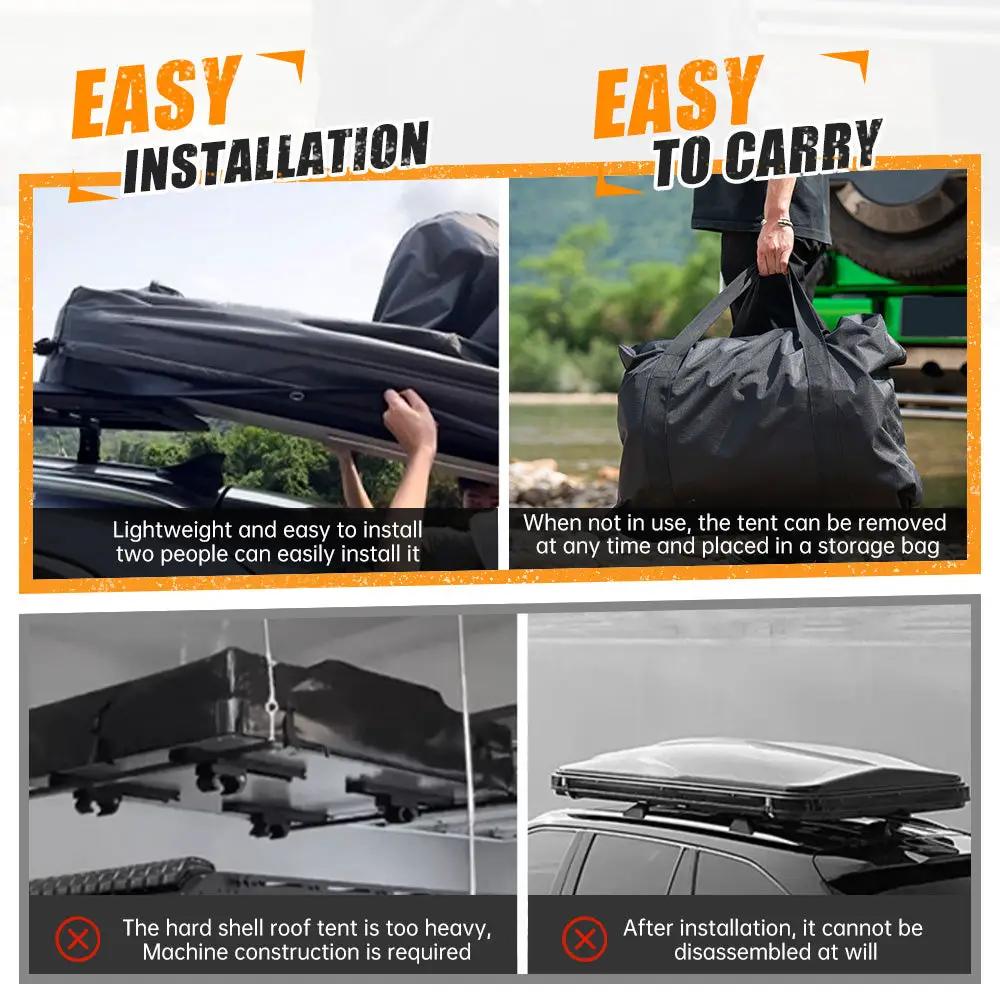 Foldable 2-3 People Amphibious Inflatable Car Roof Top Tent by HouseOfZazla