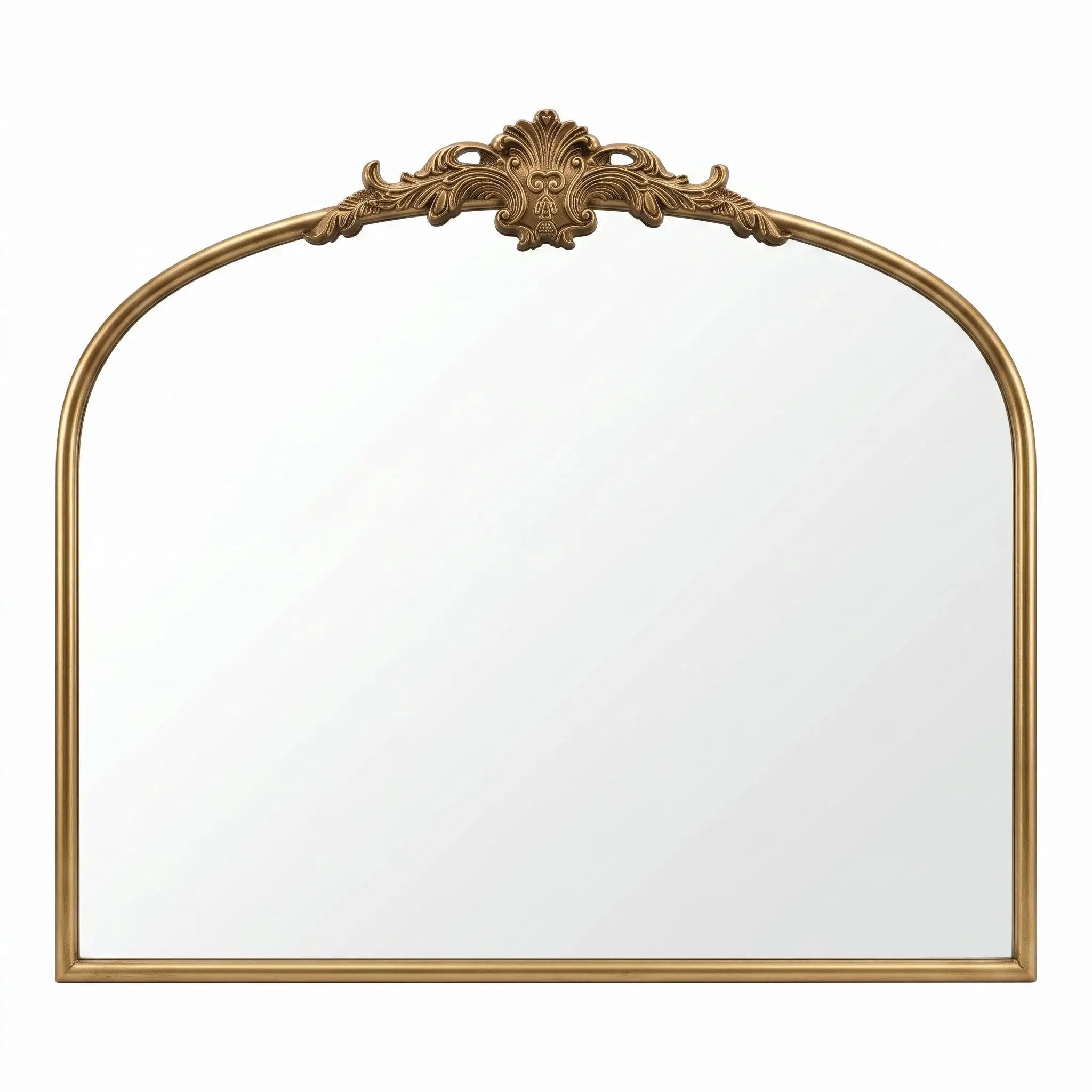 32''x24.4'' Baroque Vintage Arched Wall Mirror by HouseOfZazla