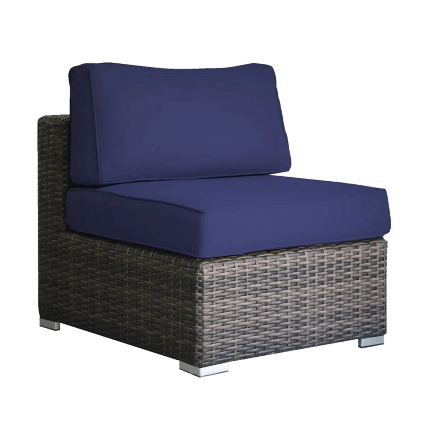 Modern Rattan Wicker Seating Group With Cushions by HouseOfZazla