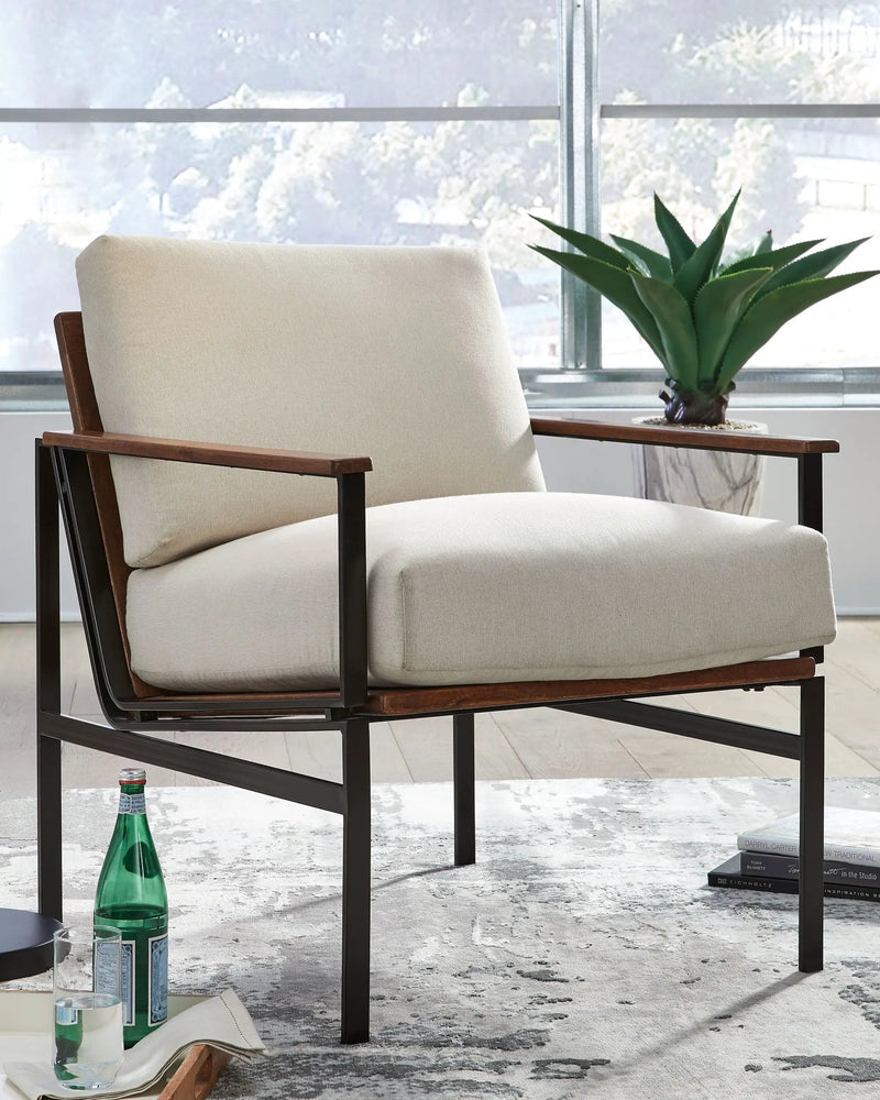 Tilden - Accent Chair - Ivory / Brown by Unique Piece Furniture