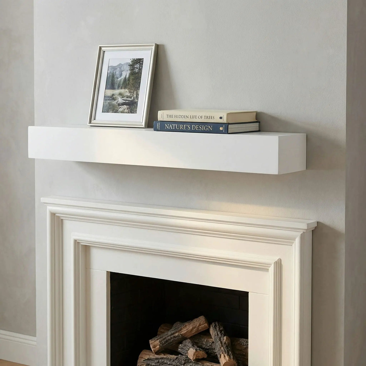 Fireplace Mantel Floating Shelf For Home Decor by HouseOfZazla