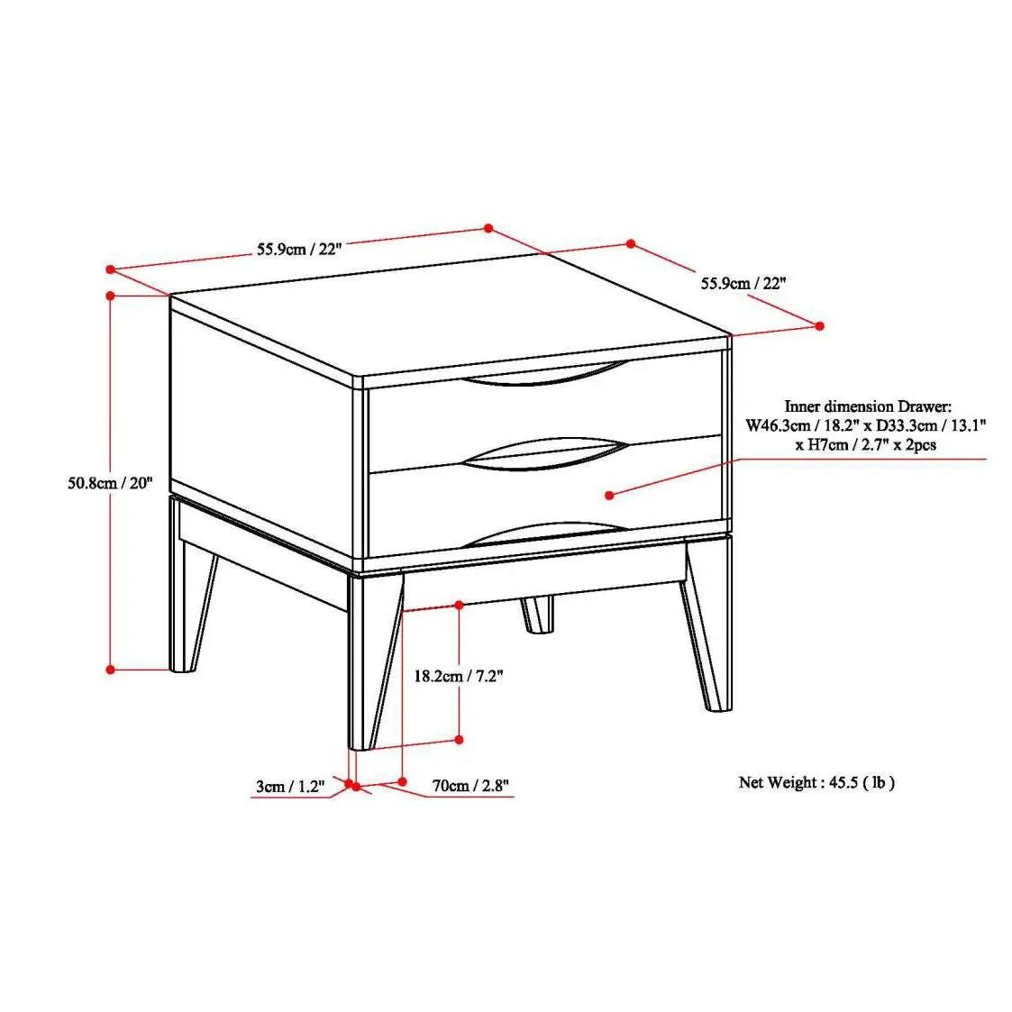 Harper - Handcrafted End Table by Unique Piece Furniture