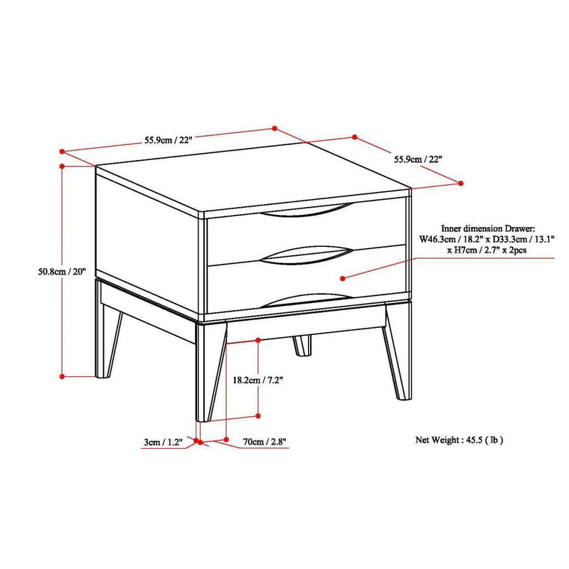 Harper - Handcrafted End Table by HouseOfZazla