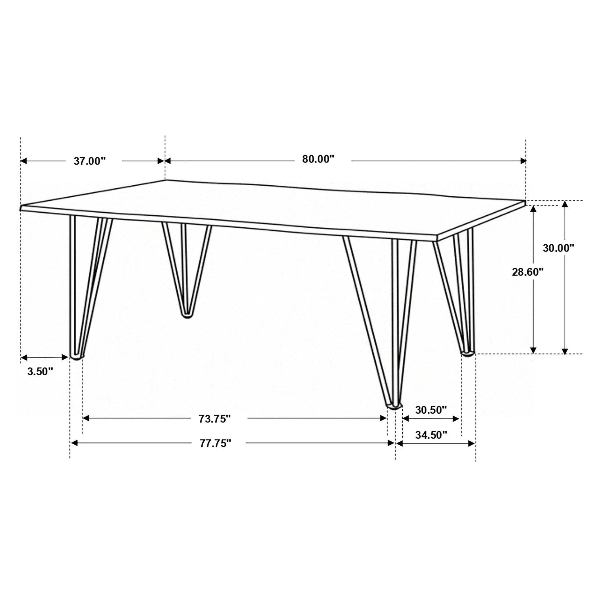 Neve 80-inch Live Edge Dining Table Grey Sheesham by Unique Piece Furniture