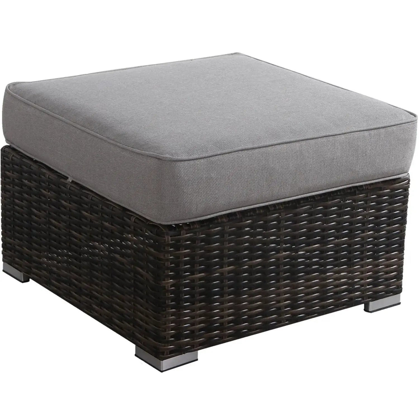 Stylish Outdoor Ottoman With Cushion For Comfort by HouseOfZazla