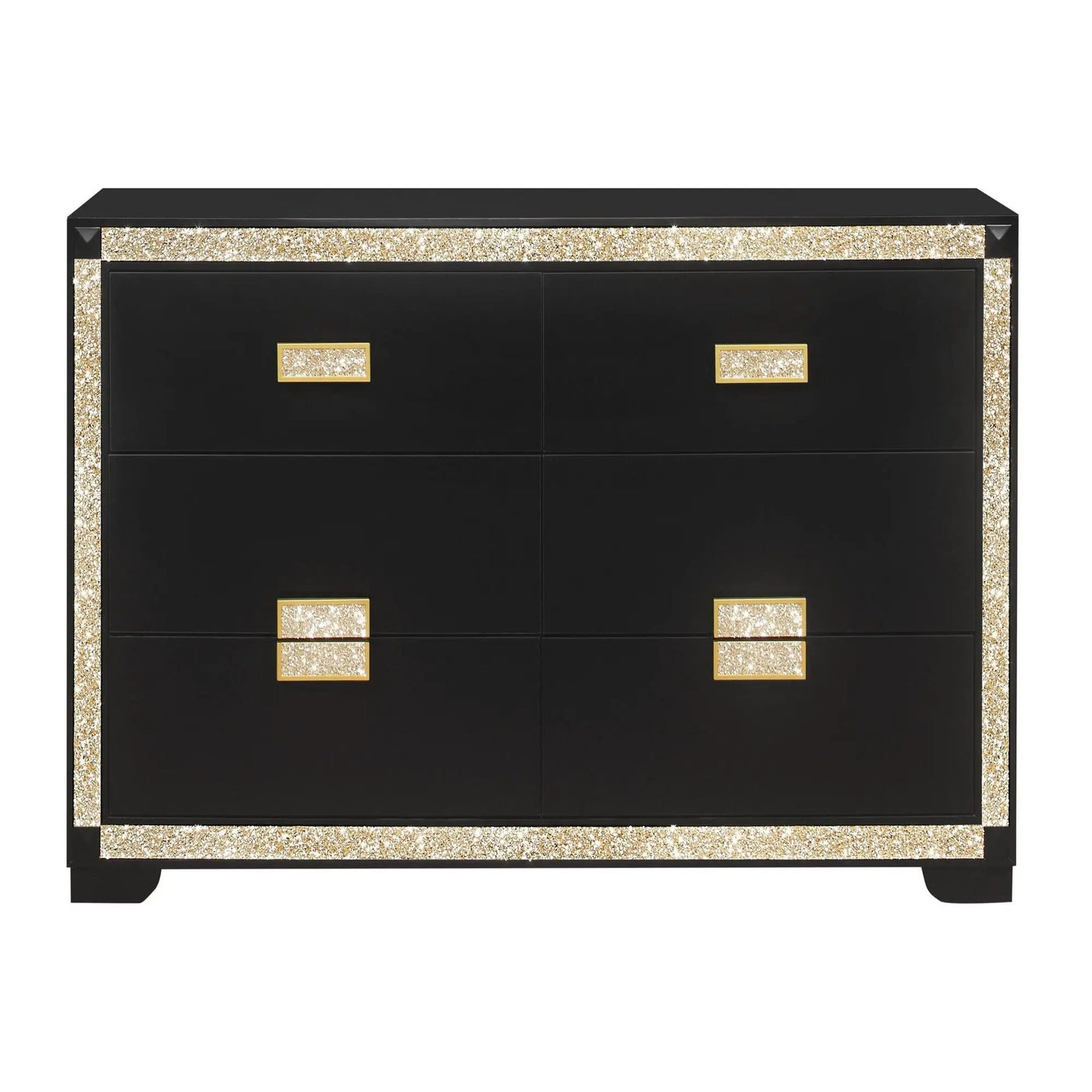 Lively - Bedroom Set With Glitter Detail And Padded Headboard by HouseOfZazla