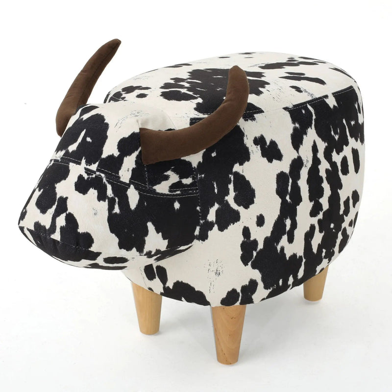 Cow Shaped Ottoman Footstool by HouseOfZazla