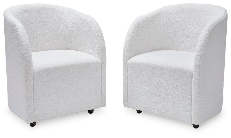 Rowanbeck - Dining Upholstered Arm Chair (Set of 2) - Ivory by Unique Piece Furniture