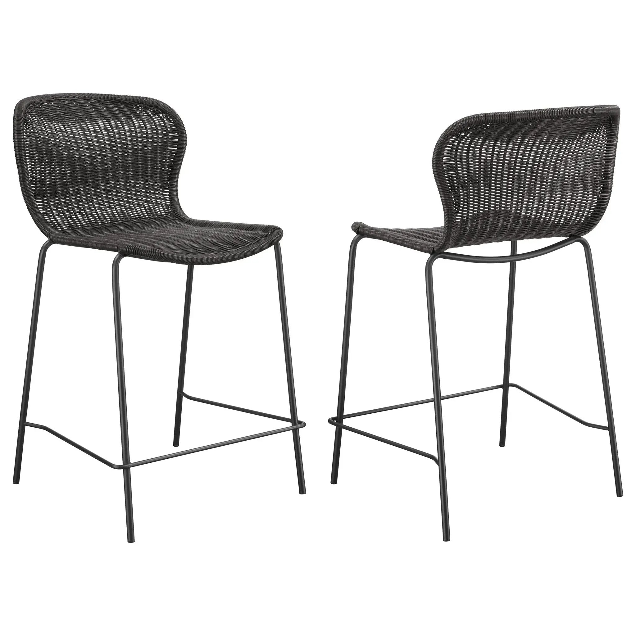 Mckinley - Counter Chair (Set of 2) Seat - Brown by HouseOfZazla
