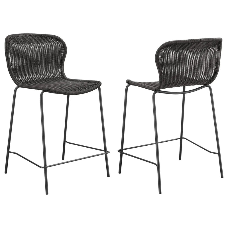 Mckinley - Counter Chair (Set of 2) Seat - Brown by HouseOfZazla
