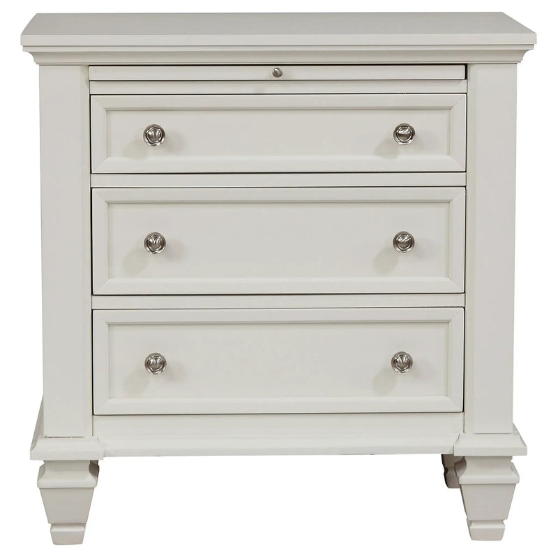 Sandy Beach 4-piece Eastern King Bedroom Set Cream White by Unique Piece Furniture