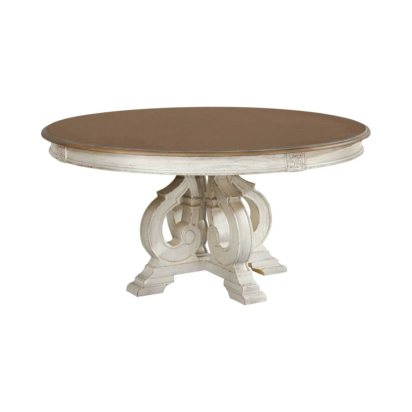 Elegant Dining Set Round Table And Side Chairs by Unique Piece Furniture