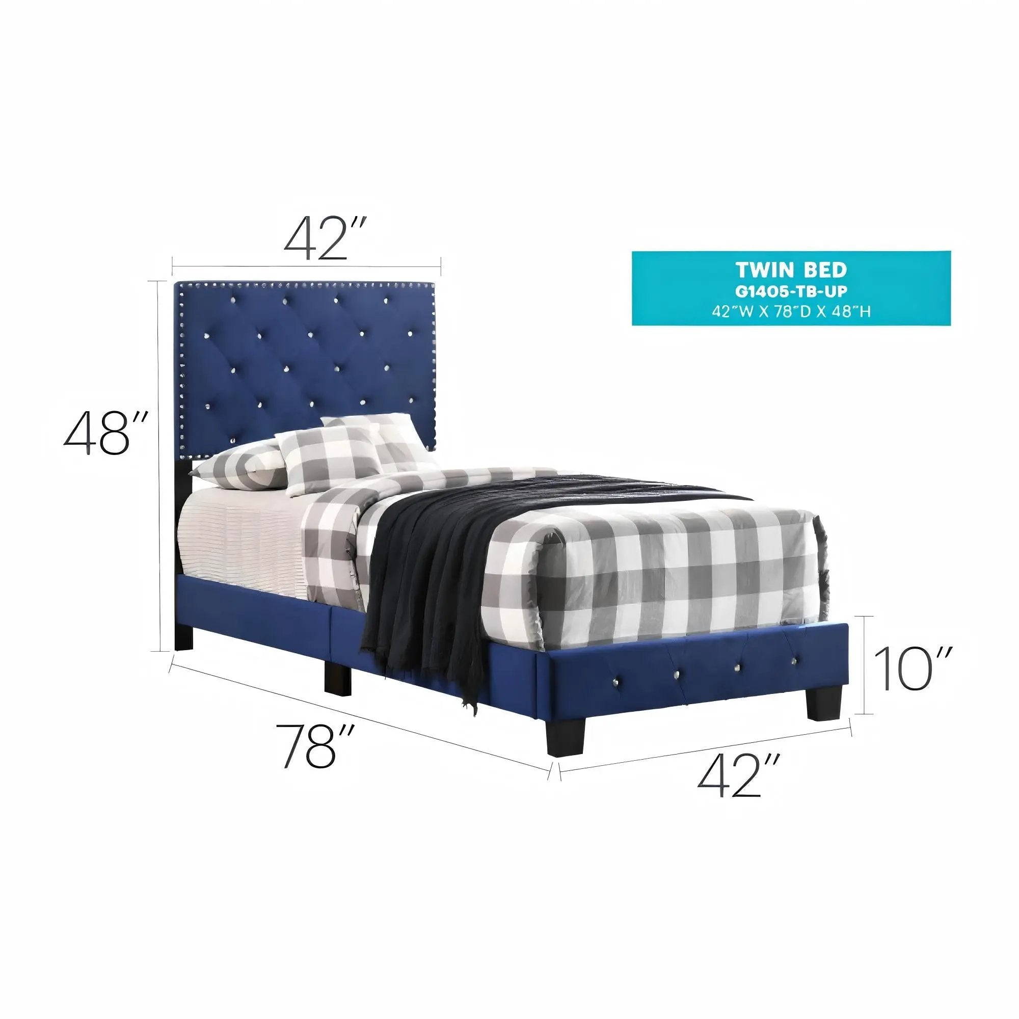 Luxurious Upholstered Bed by Unique Piece Furniture