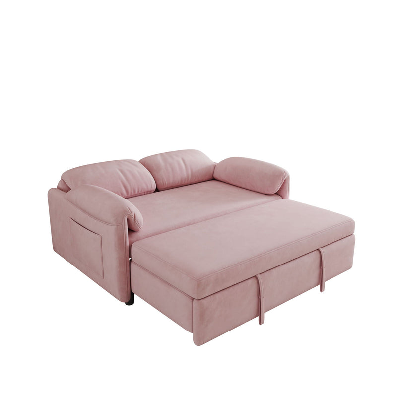 Sofa, Dual Purpose Lounge With Retractable Queen Size Bed by HouseOfZazla