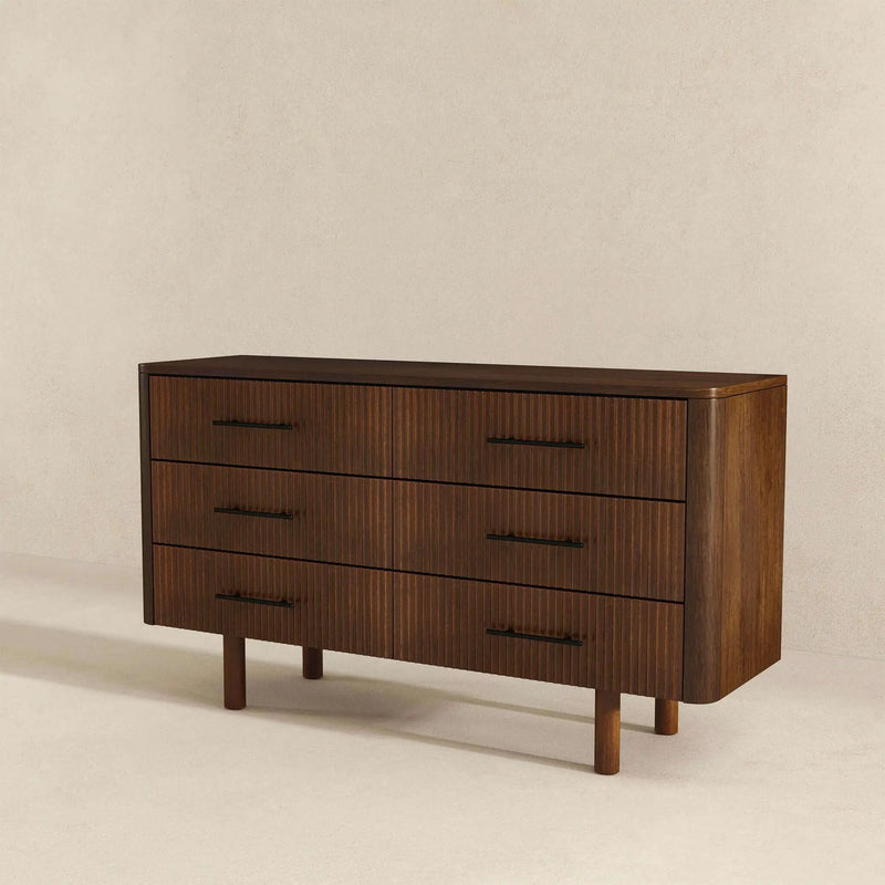 Logan - Dresser With 6 Drawers - Brown by HouseOfZazla