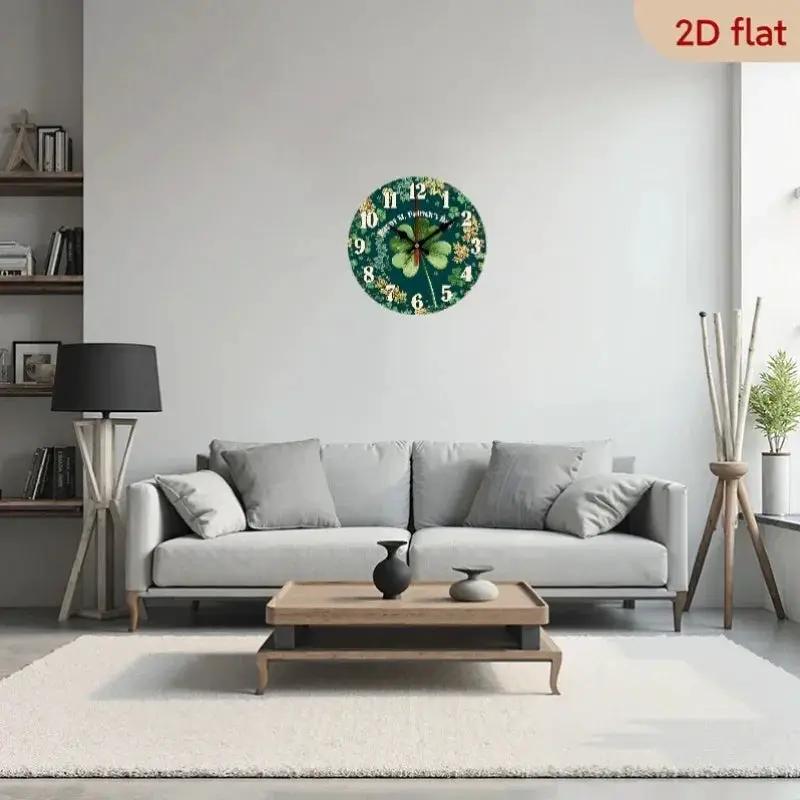 Wall Clock - Silent Wooden Round by House Of Avana