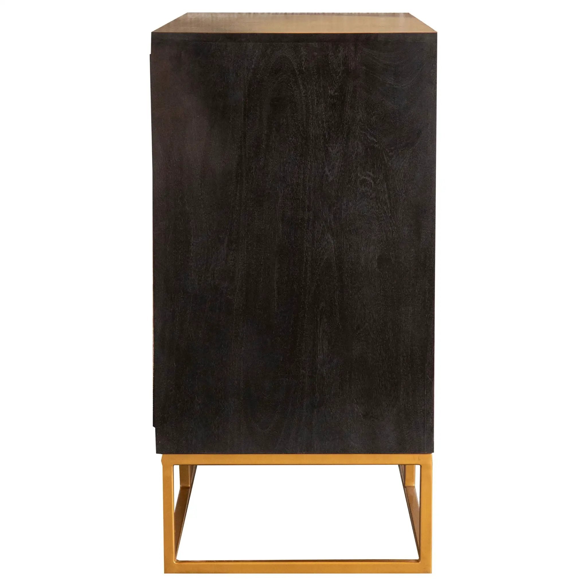 Zara 2-door 40-inch Wood Accent Storage Cabinet Black Walnut by Unique Piece Furniture