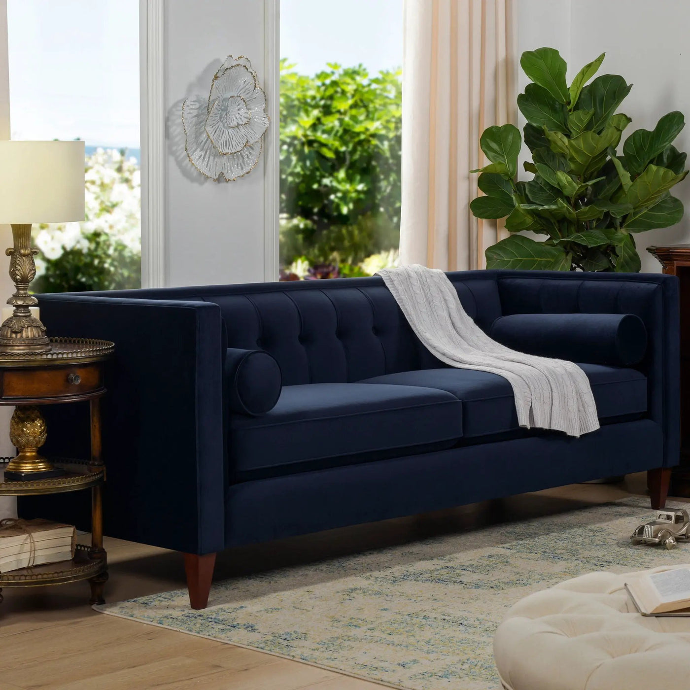 Jack - Modern Tuxedo Tufted Sofa by HouseOfZazla