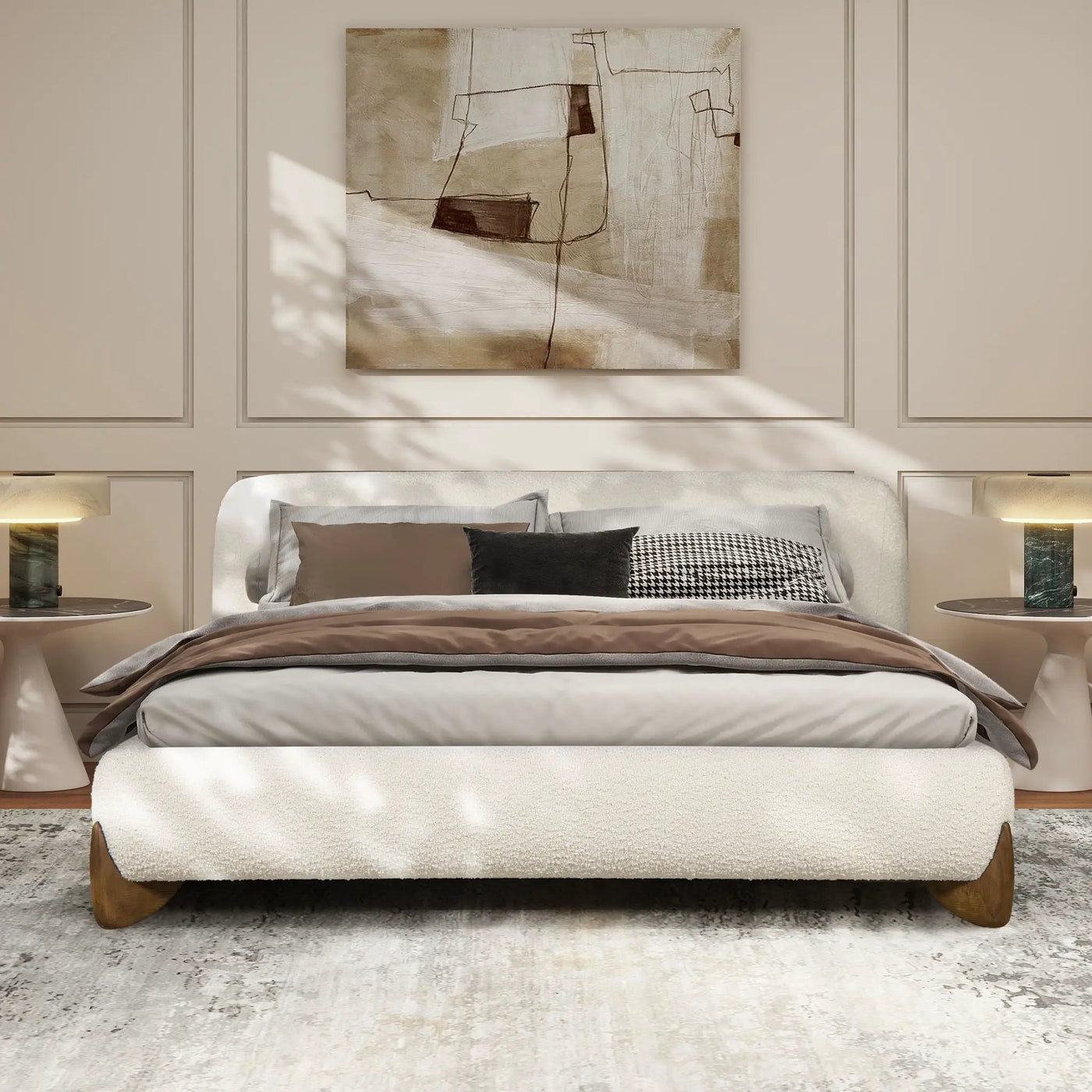 Alpine - Puffy Modern Platform Bed by Unique Piece Furniture
