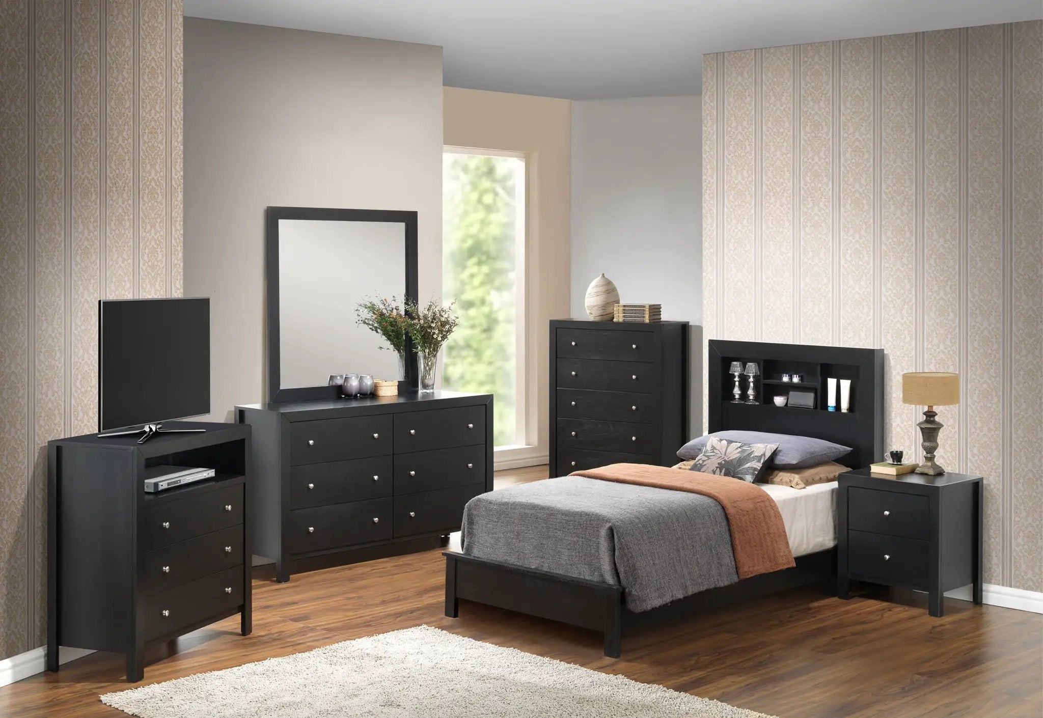 Bed With Transitional Design Stylish by Unique Piece Furniture