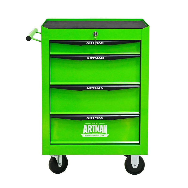 Rolling Metal Tool Chest with 4 Drawers - Green by HouseOfZazla