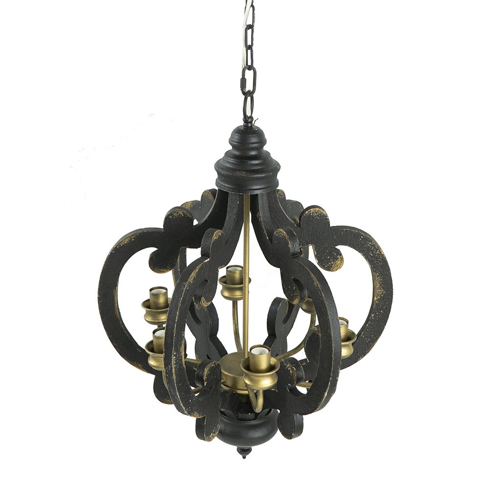 Farmhouse Chandelier with Adjustable Chain - Multiple Colors, photo 39 of 40