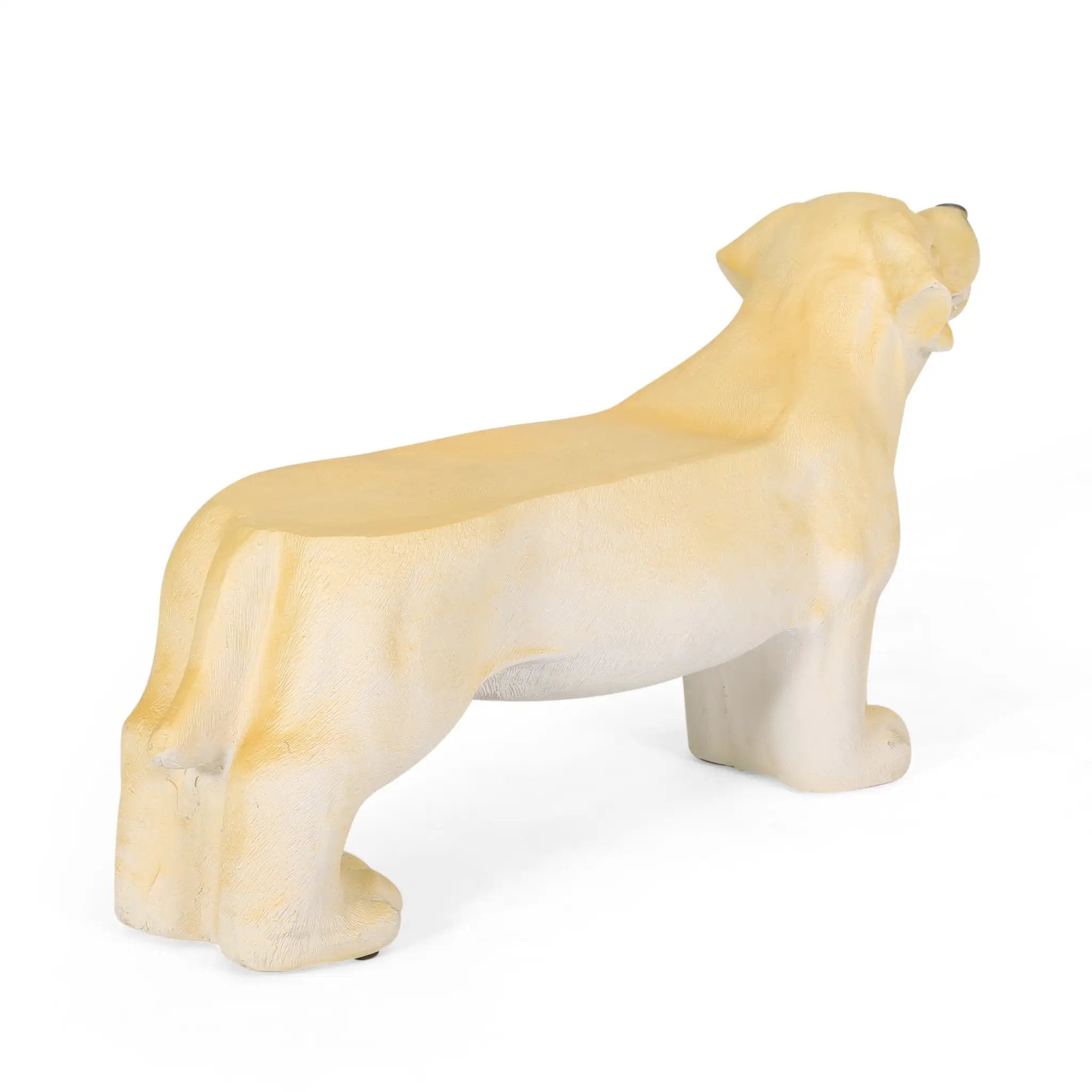 MGO Dog Bench, Outdoor Light Brown, No Assembly Required by HouseOfZazla