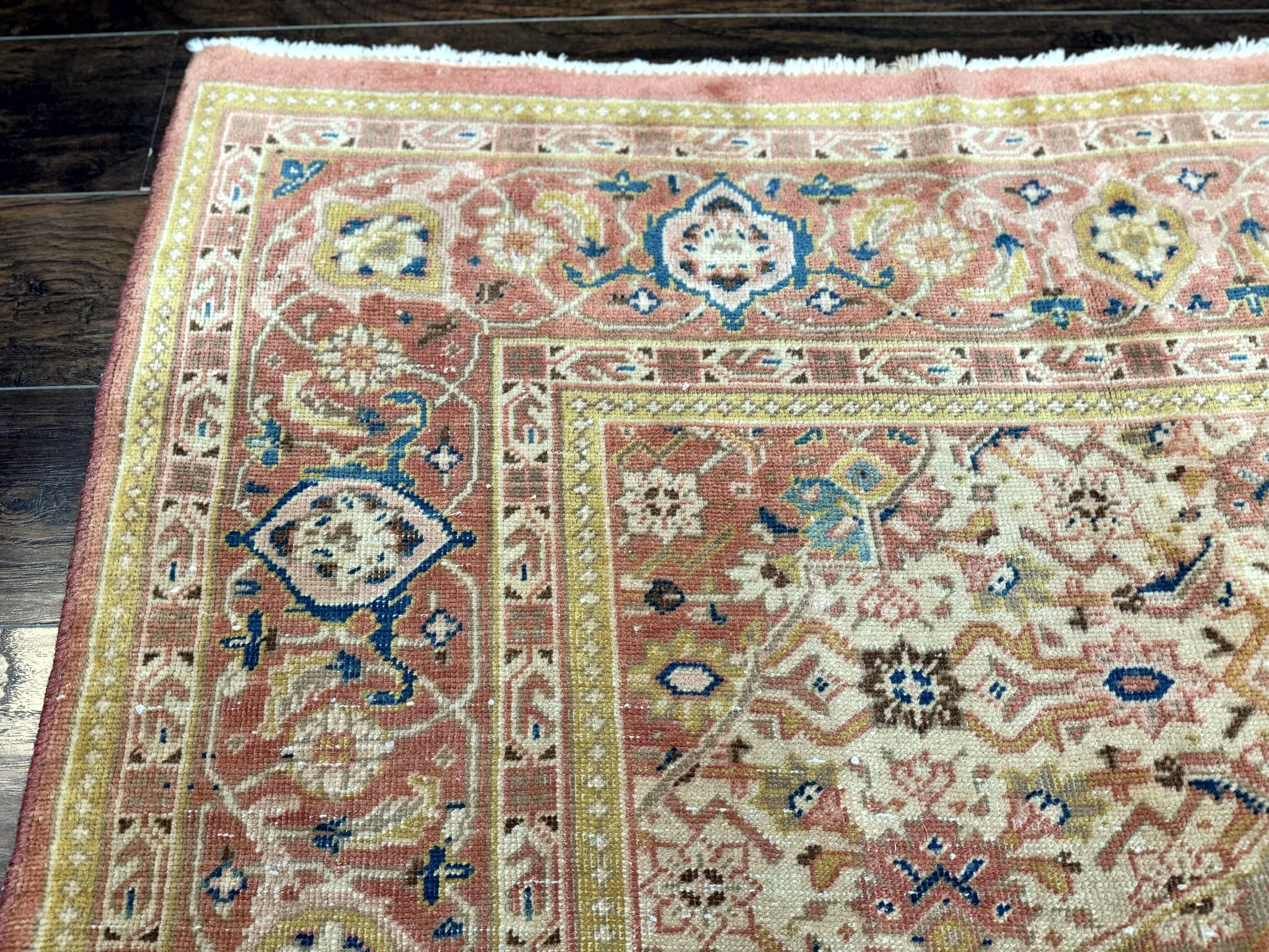 Antique Persian Tabriz Khoy Rug 8x10, Handmade Wool Carpet, Light Green Beige, Vintage Rug for Modern Home by Jewel Rugs
